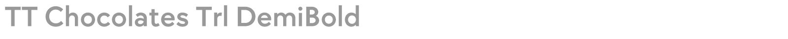 TT Chocolates font preview